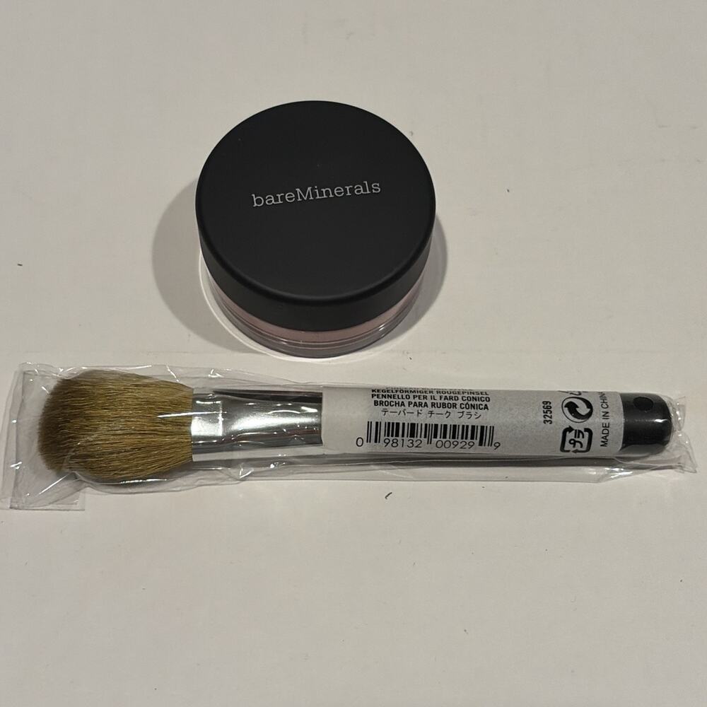 Bare Minerals Flair Blush Brand New 0.03 oz/ .85g with brush- sealed